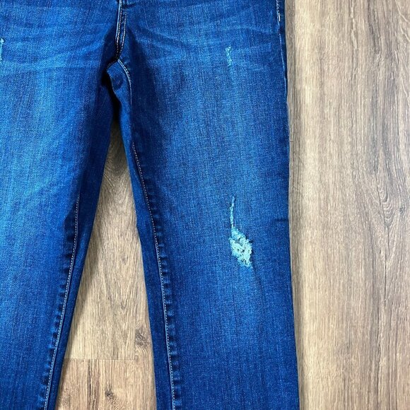 Kut from the Kloth Catherine Mid Rise Boyfriend Distressed Jeans Sz 4 - Picture 2 of 11